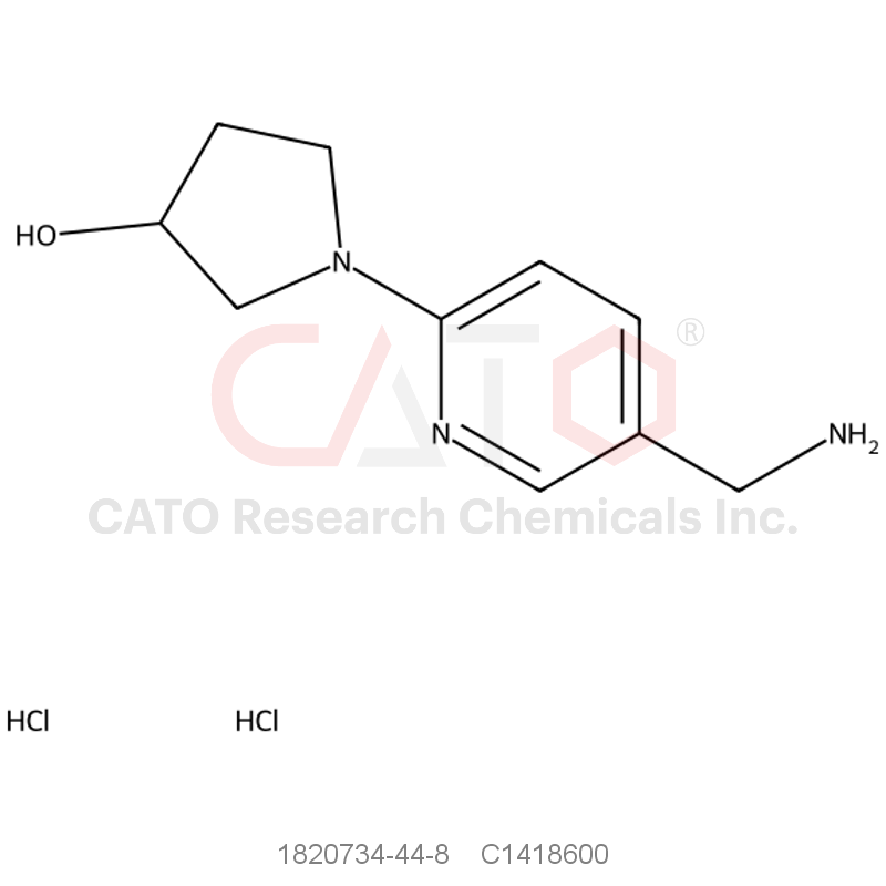 CAS No.:1820734-44-8,1-[5-(Aminomethyl)-2-pyridinyl]-3-pyrrolidinol dihydrochloride