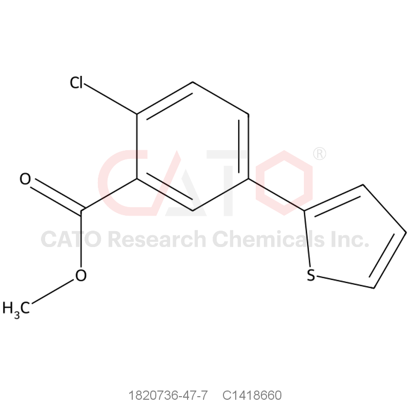 CAS No.:1820736-47-7,Methyl 2-chloro-5-(thiophen-2-yl)benzoate