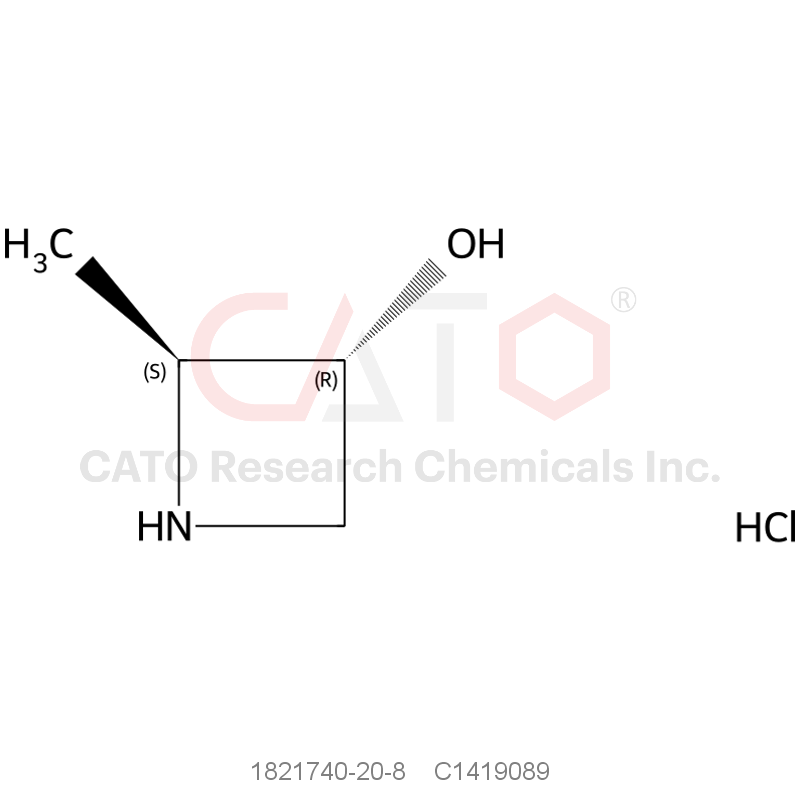 CAS No.:1821740-20-8,(2S,3R)-2-methylazetidin-3-ol;hydrochloride
