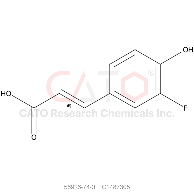 CAS No.:56926-74-0,(E)-3-(3-fluoro-4-hydroxyphenyl)acrylic acid