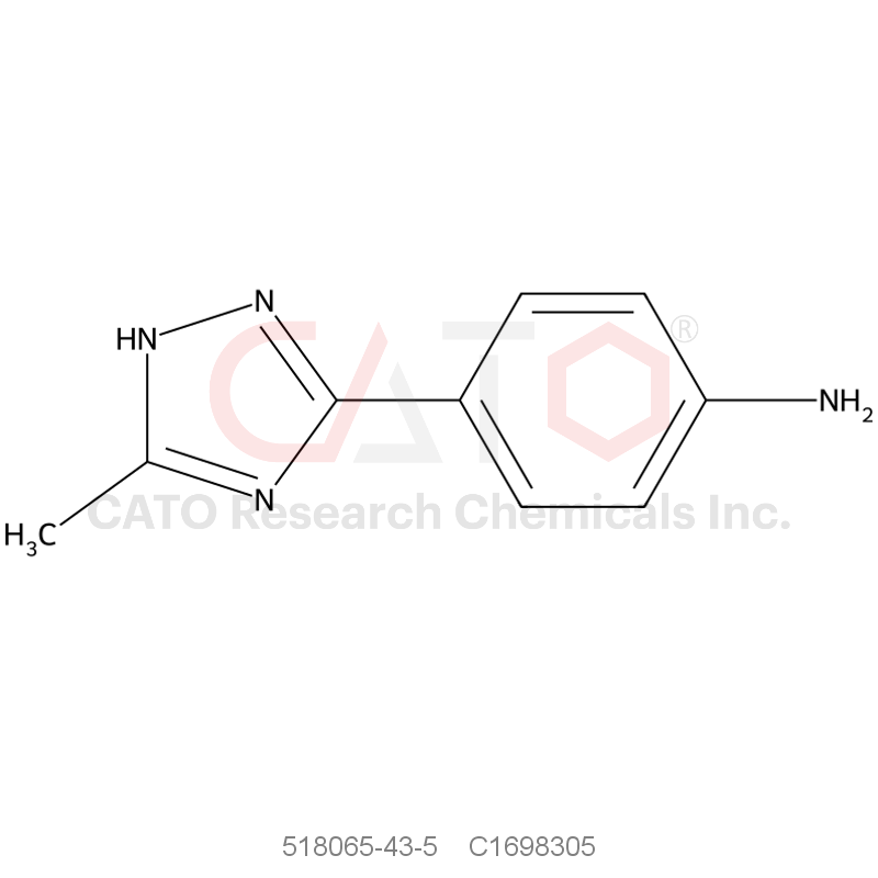 CAS No.:518065-43-5,4-(5-Methyl-1H-1,2,4-triazol-3-yl)aniline