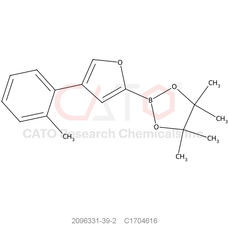 CAS No.:2096331-39-2,4,4,5,5-Tetramethyl-2-(4-(o-tolyl)furan-2-yl)-1,3,2-dioxaborolane