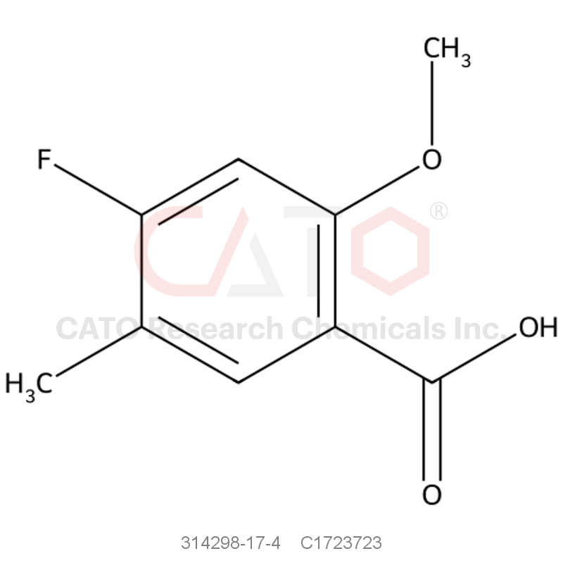 CAS No.:314298-17-4,4-氟-2-甲氧基-5-甲基苯甲酸