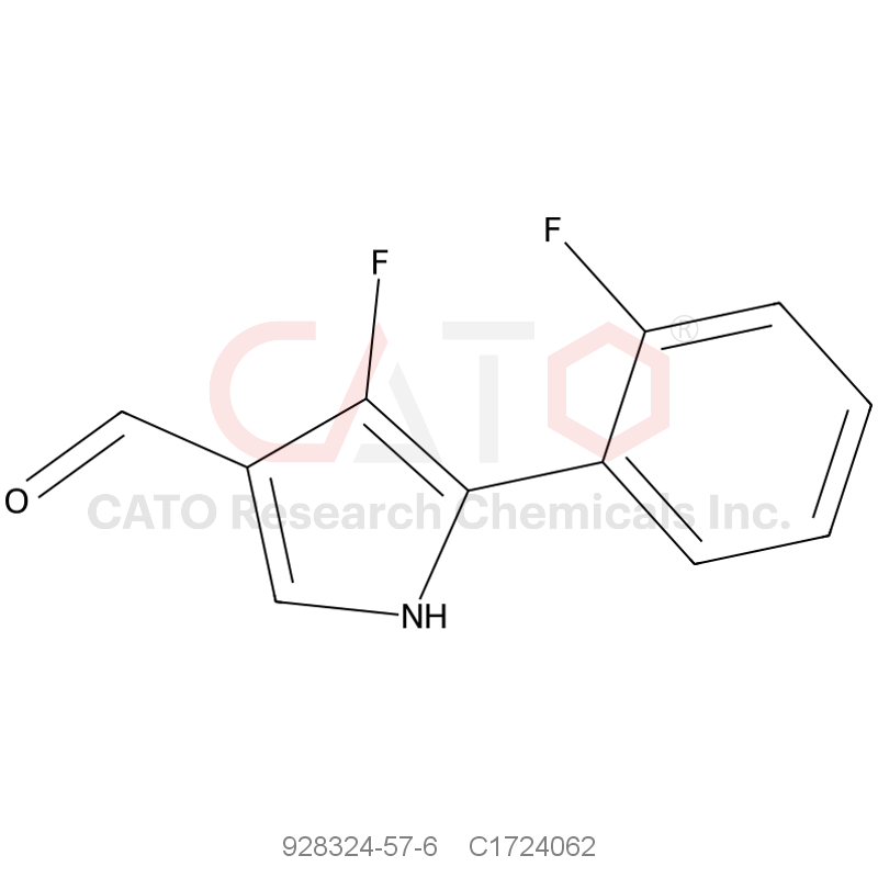 CAS No.:928324-57-6,4-氟-5-(2-氟苯基)-1H-吡咯-3-甲醛