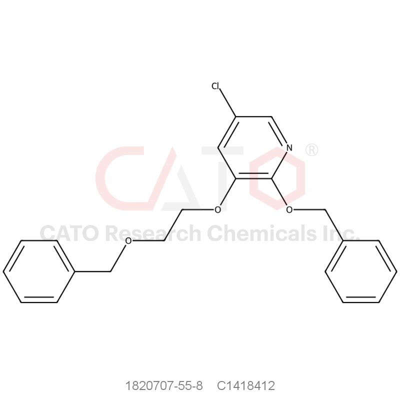 CAS No.:1820707-55-8,2-(Benzyloxy)-3-(2-(benzyloxy)ethoxy)-5-chloropyridine