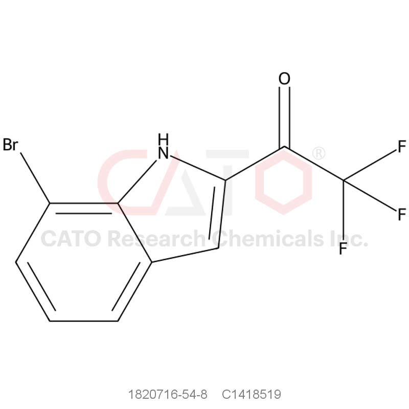 CAS No.:1820716-54-8,1-(7-Bromo-1H-indol-2-yl)-2,2,2-trifluoroethanone