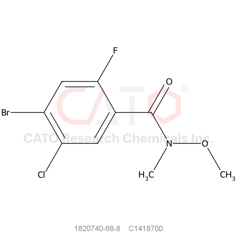 CAS No.:1820740-68-8,4-Bromo-5-chloro-2-fluoro-N-methoxy-N-methylbenzamide