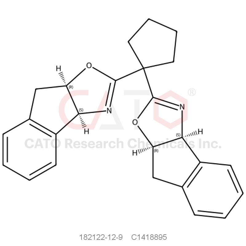 CAS No.:182122-12-9,(3aS,3a'S,8aR,8a'R)-2,2'-(Cyclopentane-1,1-diyl)bis(8,8a-dihydro-3aH-indeno[1,2-d]oxazole)