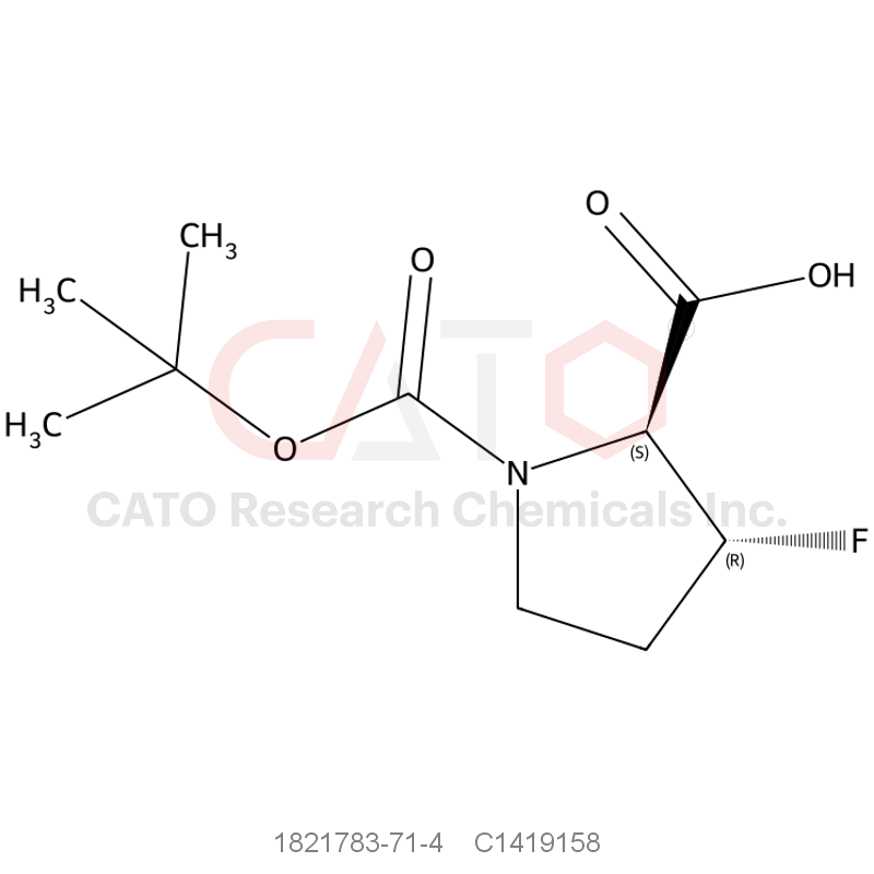 CAS No.:1821783-71-4,(2S,3R)-1-[(tert-butoxy)carbonyl]-3-fluoropyrrolidine-2-carboxylic acid