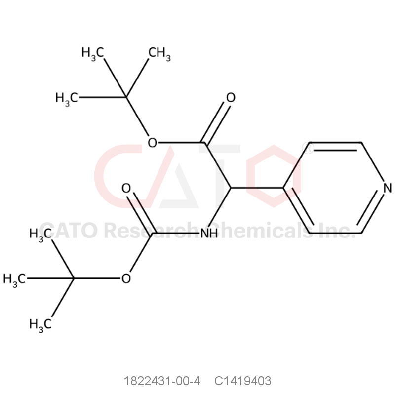 CAS No.:1822431-00-4,Boc-amino-pyridin-4-yl-acetic acid tert-butyl ester