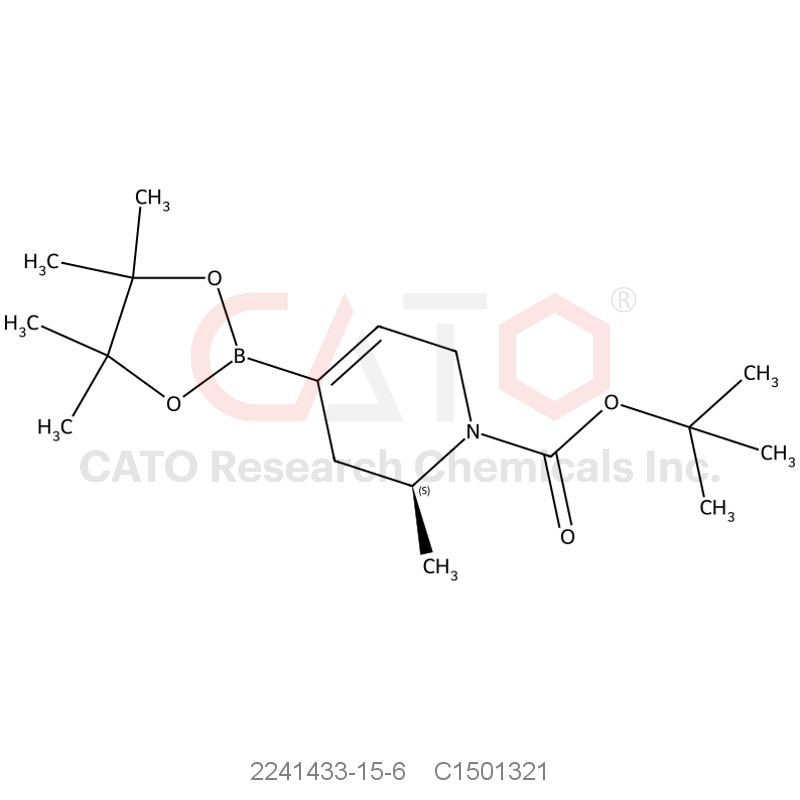 CAS No.:2241433-15-6,(S)-tert-Butyl 6-methyl-4-(4,4,5,5-tetramethyl-1,3,2-dioxaborolan-2-yl)-5,6-dihydropyridine-1(2H)-carboxylate