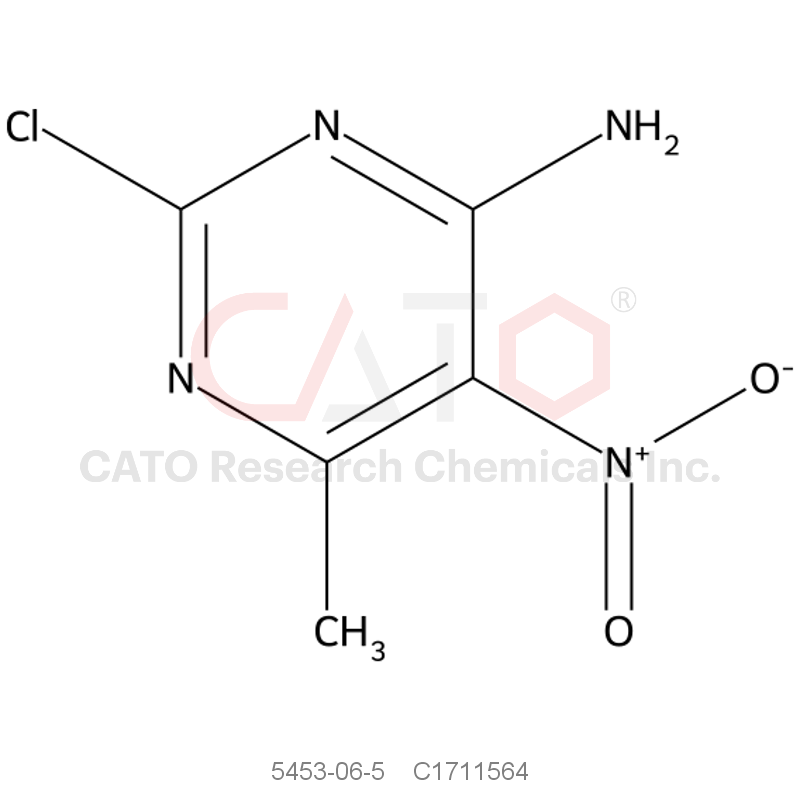 CAS No.:5453-06-5,4-Amino-2-chloro-6-methyl-5-nitropyrimidine