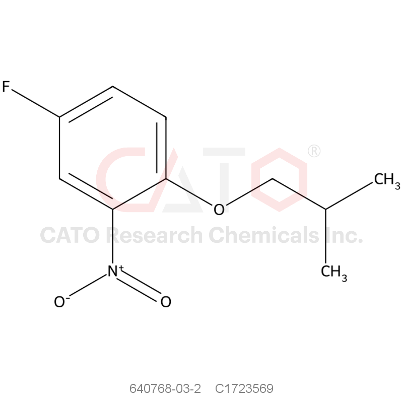 CAS No.:640768-03-2,4-Fluoro-1-isobutoxy-2-nitrobenzene