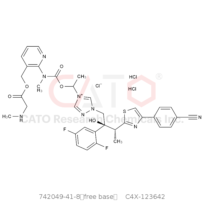 CAS No.:742049-41-8（free base）,艾沙康唑杂质42 氯化物二盐酸盐（非对映体混合物）