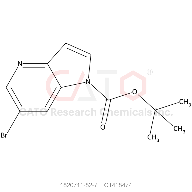 CAS No.:1820711-82-7,tert-Butyl 6-bromo-1H-pyrrolo[3,2-b]pyridine-1-carboxylate