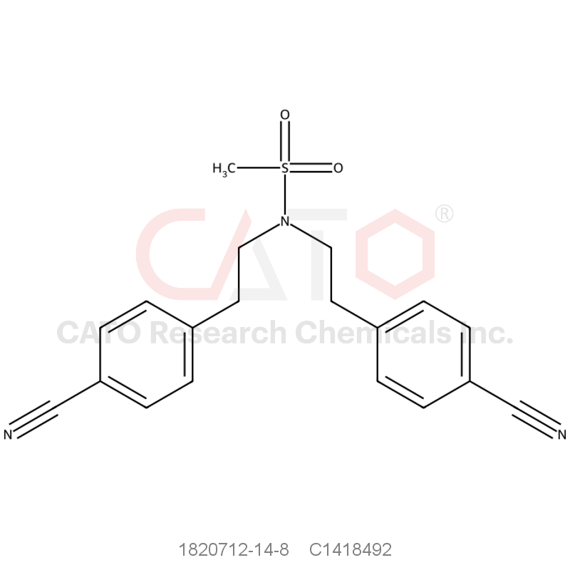 CAS No.:1820712-14-8,1820712-14-8
N,N-Bis(4-cyanophenethyl)methanesulfonamide