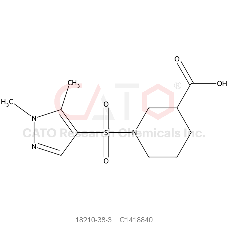 CAS No.:18210-38-3,1-(3-Nitro-benzenesulfonyl)-piperidine-3-carboxylic acid