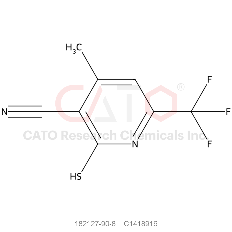 CAS No.:182127-90-8,2-Mercapto-4-methyl-6-(trifluoromethyl)nicotinonitrile