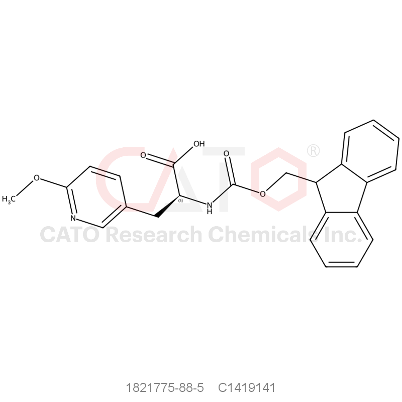 CAS No.:1821775-88-5,(S)-2-((((9H-Fluoren-9-yl)methoxy)carbonyl)amino)-3-(6-methoxypyridin-3-yl)propanoic acid