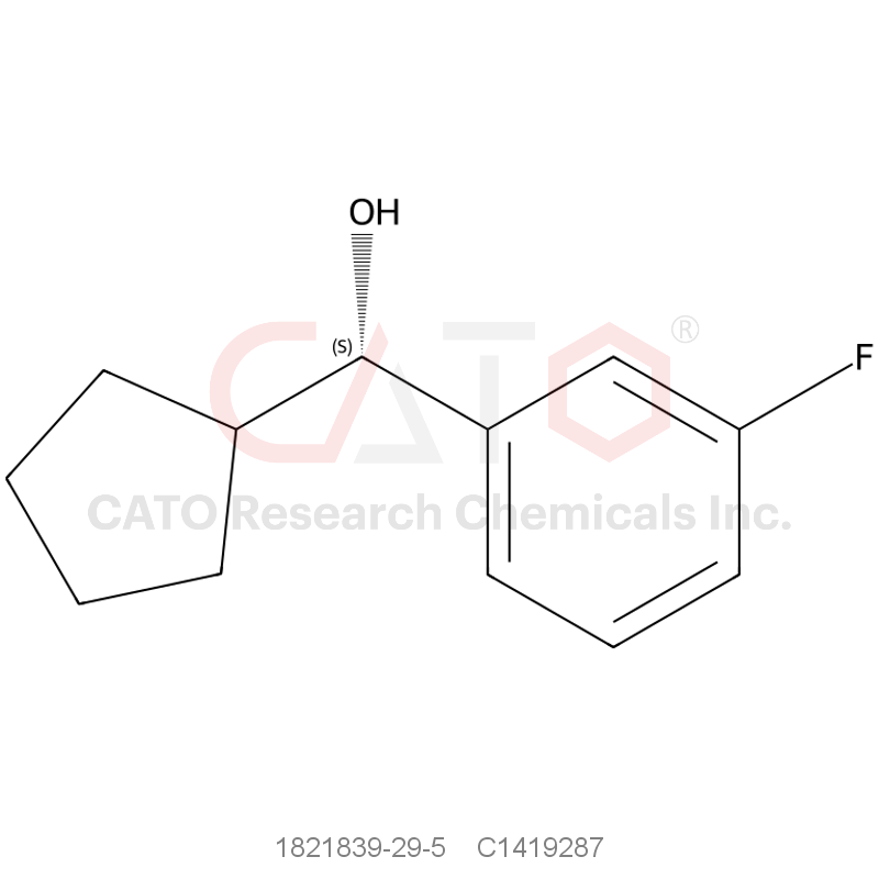 CAS No.:1821839-29-5,(S)-cyclopentyl(3-fluorophenyl)methanol