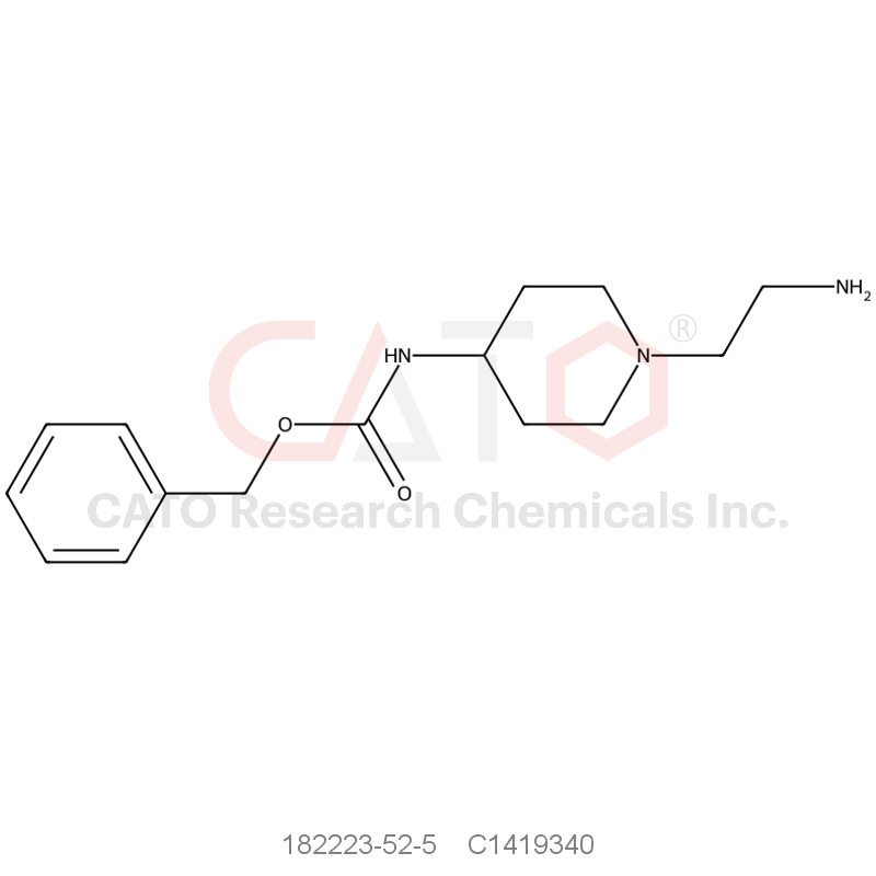 CAS No.:182223-52-5,[1-(2-Amino-ethyl)-piperidin-4-yl]-carbamic acid benzyl ester
