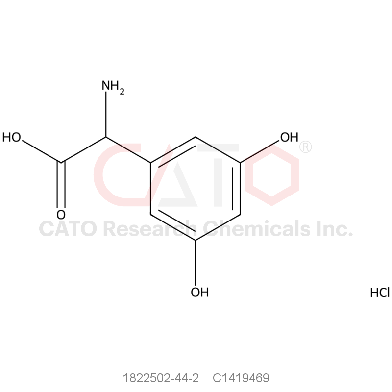 CAS No.:1822502-44-2,2-Amino-2-(3,5-dihydroxyphenyl)acetic acid hydrochloride