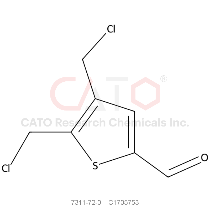 CAS No.:7311-72-0,4,5-Bis(chloromethyl)thiophene-2-carbaldehyde