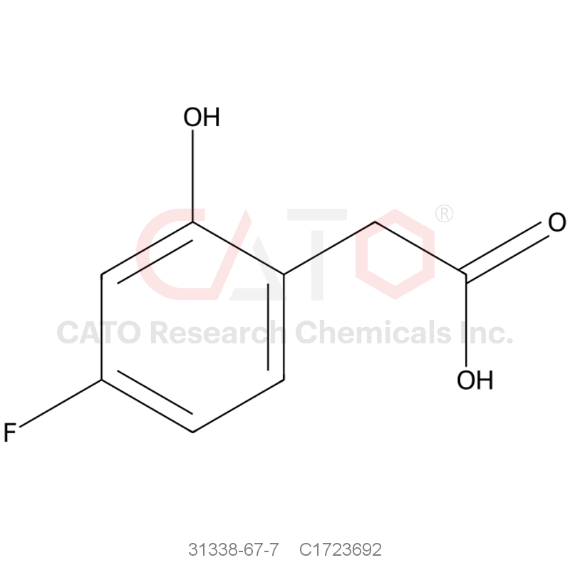 CAS No.:31338-67-7,4-FLUORO-2-HYDROXYPHENYLACETIC ACID