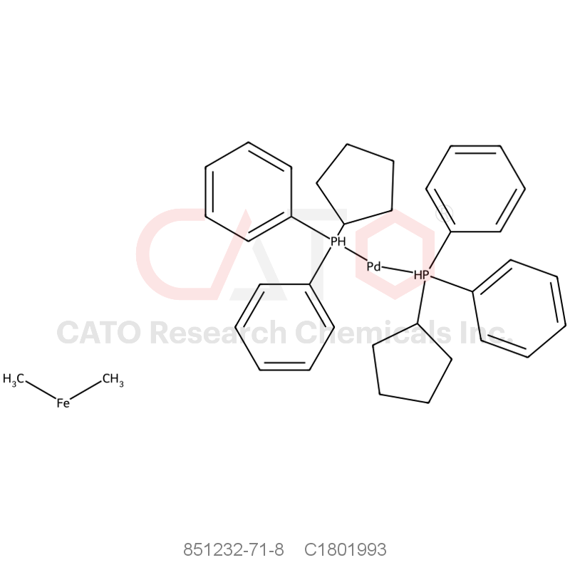 CAS No.:851232-71-8,Dichloro(1,1-bis(diphenylphosphino)ferrocene)palladium(II) acetone adduct