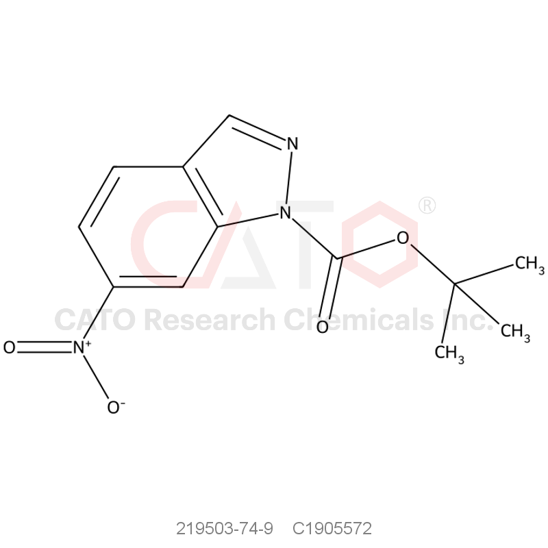 CAS No.:219503-74-9,tert-Butyl 6-nitro-1H-indazole-1-carboxylate