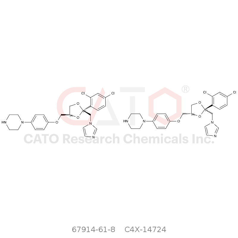 CAS No.:67914-61-8,Ketoconazole EP Impurity D(and enantiomer)