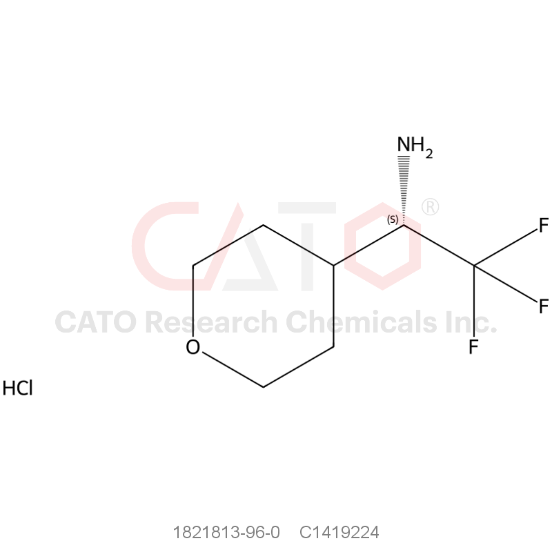 CAS No.:1821813-96-0,(S)-2,2,2-trifluoro-1-(tetrahydro-2H-pyran-4-yl)ethan-1-amine hydrochloride