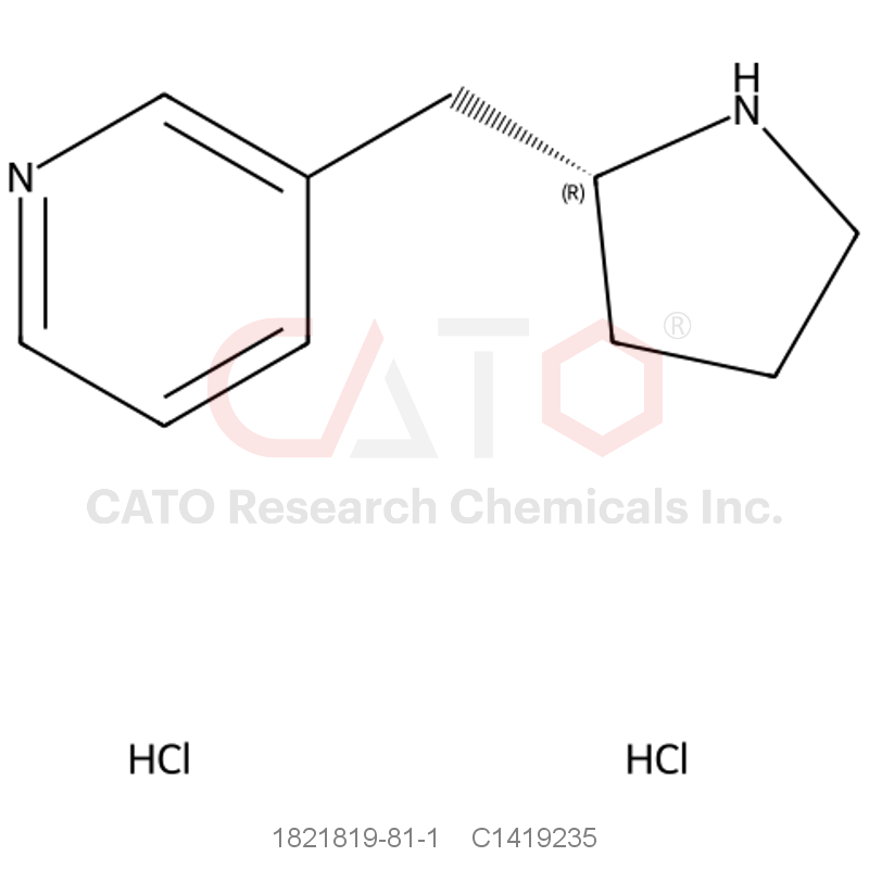 CAS No.:1821819-81-1,(R)-3-(Pyrrolidin-2-ylmethyl)pyridine dihydrochloride