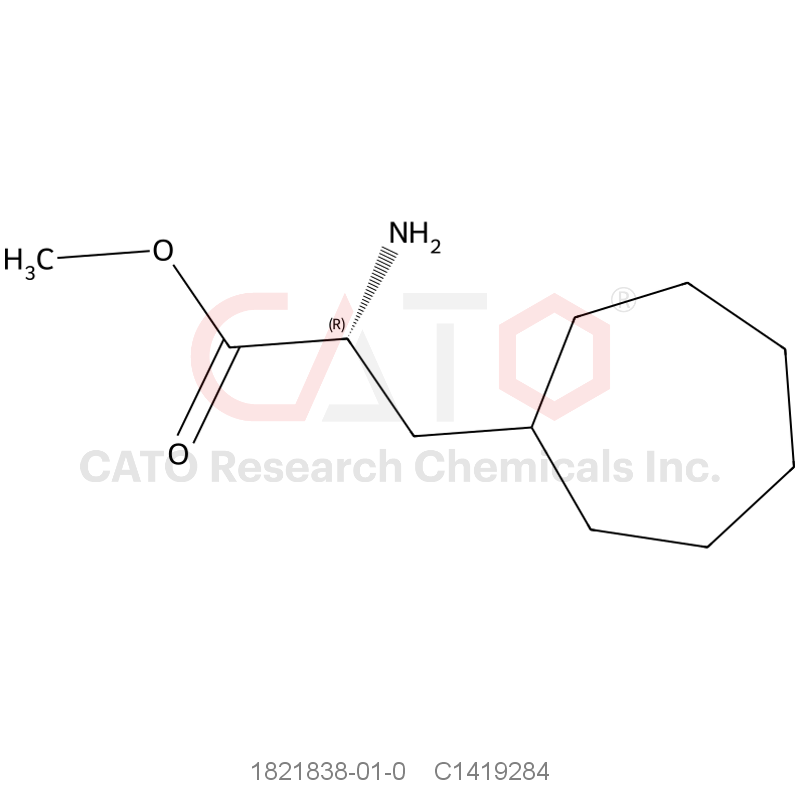 CAS No.:1821838-01-0,methyl (2R)-2-amino-3-cycloheptyl-propanoate