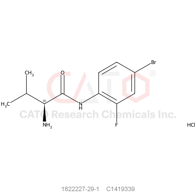 CAS No.:1822227-29-1,(S)-2-amino-N-(4-bromo-2-fluorophenyl)-3-methylbutanamide hydrochloride