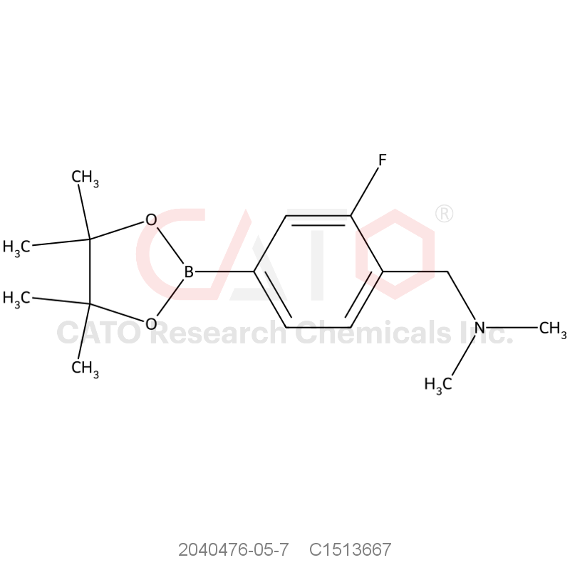 CAS No.:2040476-05-7,1-(2-Fluoro-4-(4,4,5,5-tetramethyl-1,3,2-dioxaborolan-2-yl)phenyl)-n,n-dimethylmethanamine