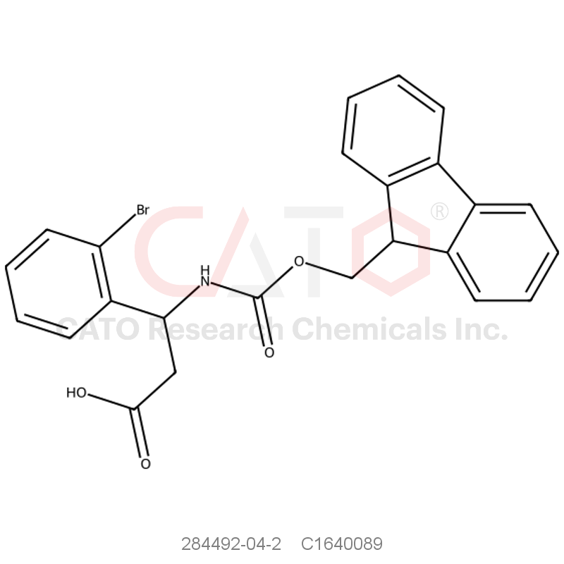 CAS No.:284492-04-2,3-((((9H-Fluoren-9-yl)methoxy)carbonyl)amino)-3-(2-bromophenyl)propanoic acid