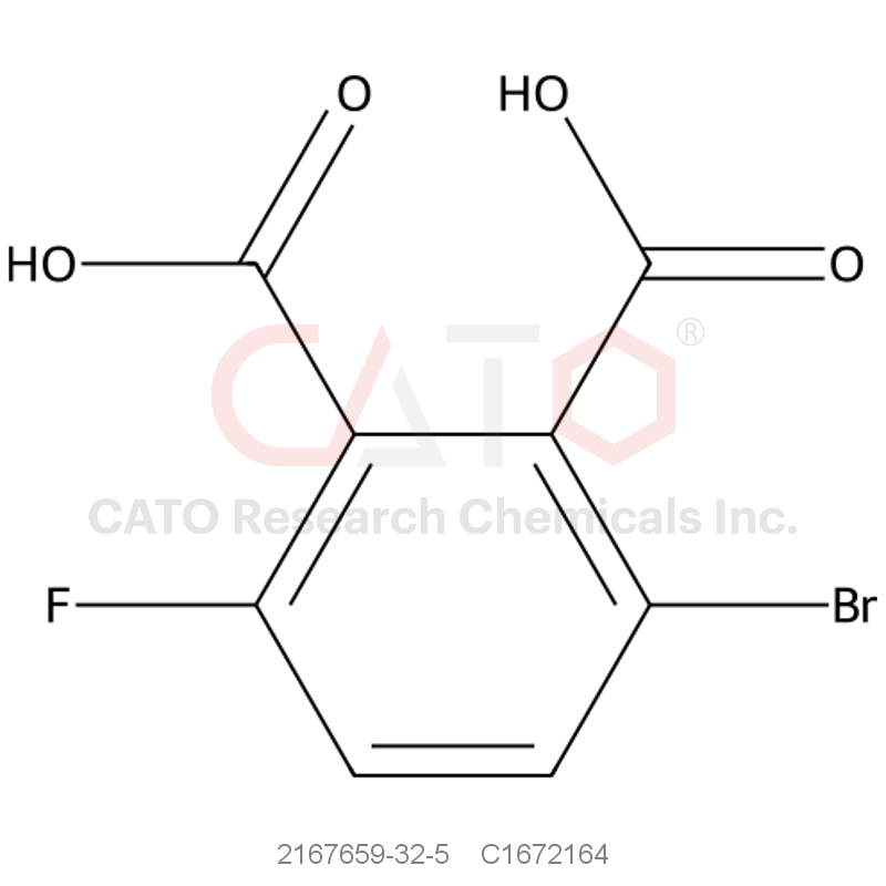 CAS No.:2167659-32-5,3-Bromo-6-fluorophthalic acid
