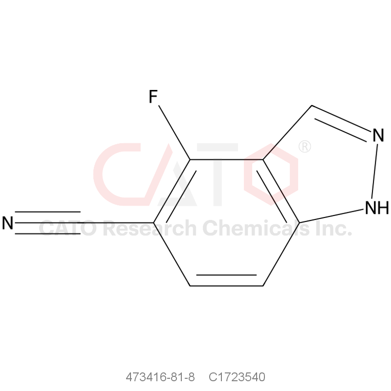 CAS No.:473416-81-8,4-氟-1H-吲唑-5-甲腈
