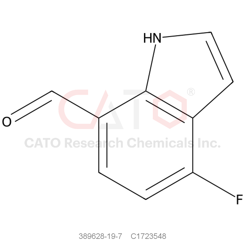 CAS No.:389628-19-7,4-Fluoro-1H-indole-7-carbaldehyde