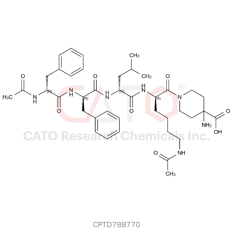 AC-D-Phe- D-Phe-D-Leu-D-Lys(AC)-4-aminohexahydropyridine-4-carboxylic acid
