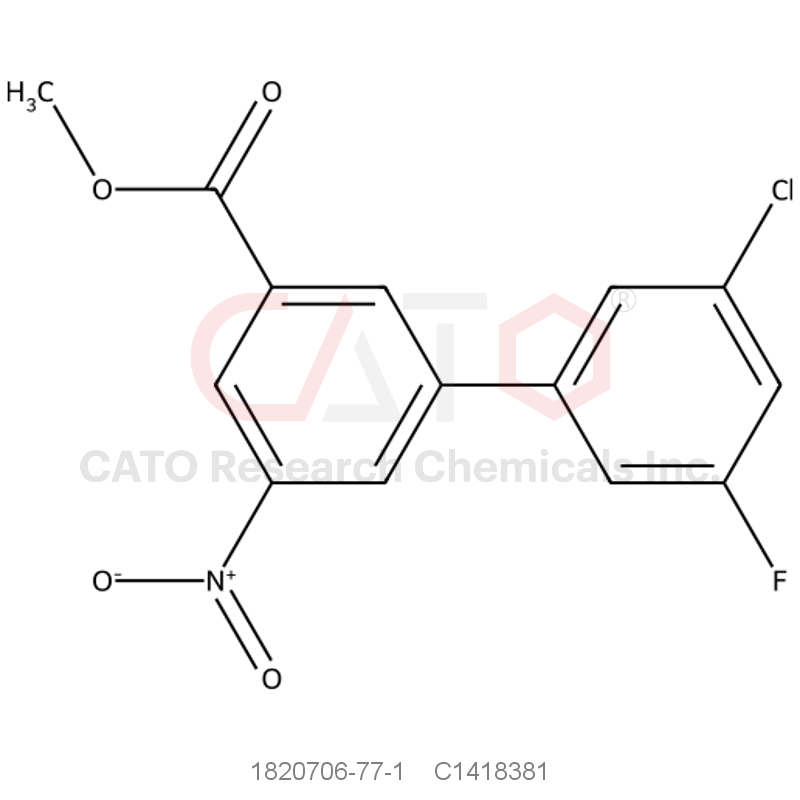 CAS No.:1820706-77-1,Methyl 3-(3-chloro-5-fluorophenyl)-5-nitrobenzoate