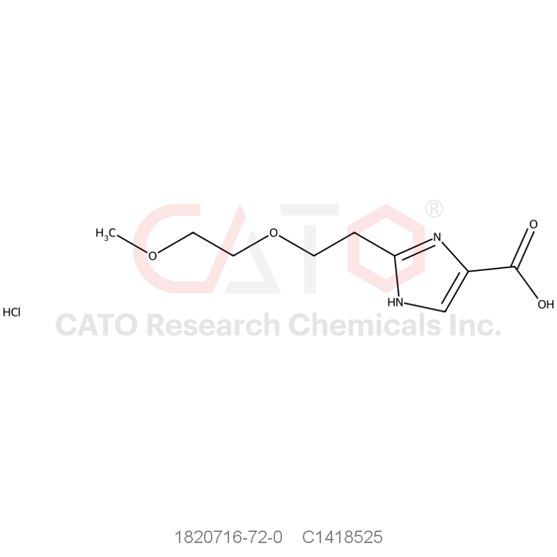 CAS No.:1820716-72-0,2-[2-(2-methoxyethoxy)ethyl]-1H-imidazole-4-carboxylic acid hydrochloride