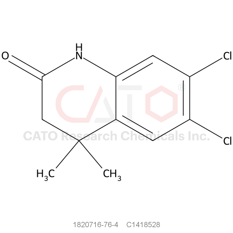 CAS No.:1820716-76-4,6,7-Dichloro-4,4-dimethyl-3,4-dihydroquinolin-2(1H)-one