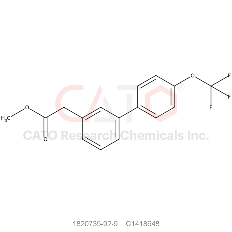 CAS No.:1820735-92-9,Methyl 2-{3-[4-(trifluoromethoxy)phenyl]phenyl}acetate