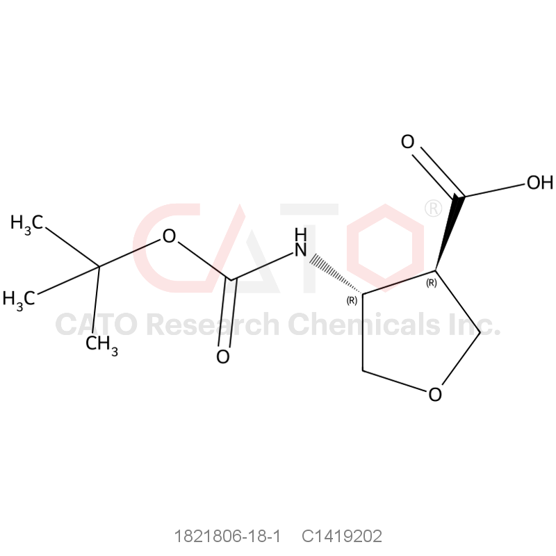 CAS No.:1821806-18-1,(3R,4R)-4-{[(tert-butoxy)carbonyl]amino}oxolane-3-carboxylic acid