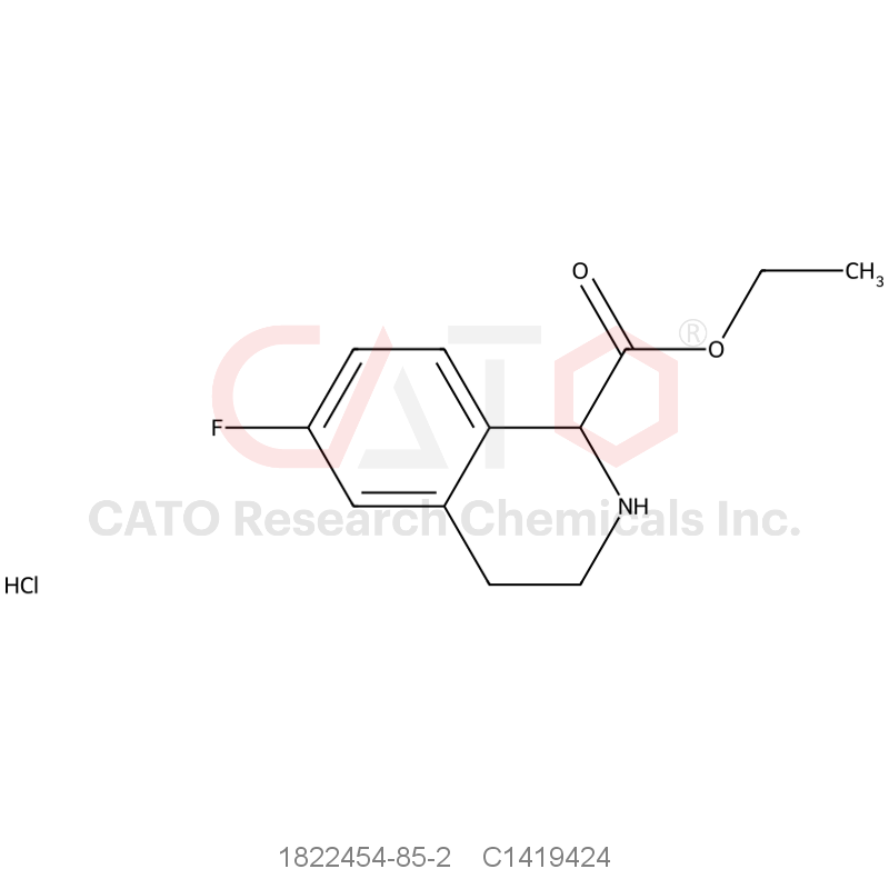 CAS No.:1822454-85-2,Ethyl 6-Fluoro-1,2,3,4-tetrahydro-isoquinoline-1-carboxylate Hydrochloride