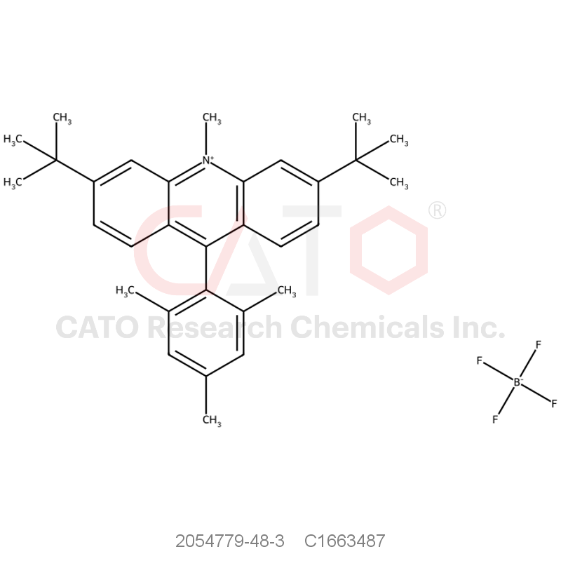 CAS No.:2054779-48-3,3,6-di-tert-butyl-9-mesityl-10-methylacridin-10-ium tetrafluoroborate