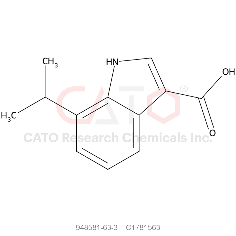 CAS No.:948581-63-3,7-Isopropyl-1H-indole-3-carboxylic acid