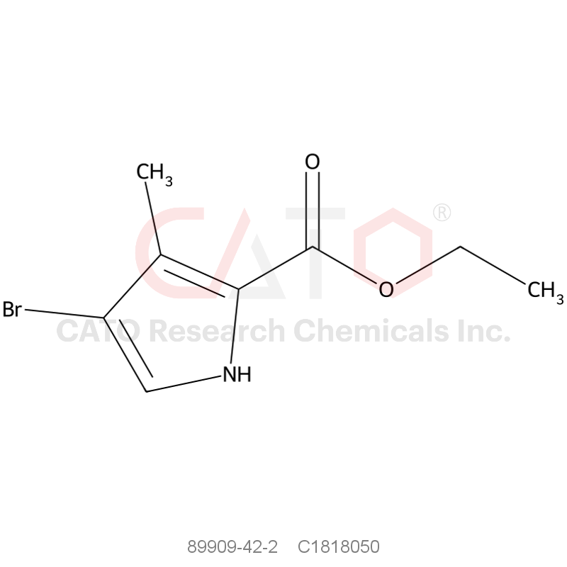 CAS No.:89909-42-2,Ethyl 4-bromo-3-methyl-1H-pyrrole-2-carboxylate